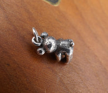 James Avery Teddy Bear Charm 3D Sterling Silver Rare Retired CHS1767