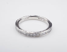 14k White Gold 1/2ct Diamond Half Eternity Band Stackable Ring Size 6 RG1860