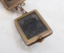 Antique Mourning Locket 10k Rose Gold Intaglio Likely Haunted Fob 1.25" PG1813