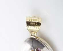 18k Yellow Gold Dovris Greek Old World Emerald Sapphire Pendant PG1801
