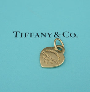 Tiffany & Co Return To Tiffany Heart Tag Charm 18k Yellow Gold CHS2004