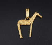Artisan Charles Supplee Hopi 14k Yellow Gold Twig Horse Pendant PG1713