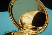 1920s Solid 18k Yellow Gold Tiffany & Co Pocket Watch New York Winds & Runs W817