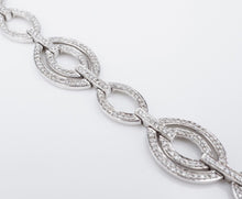 Diamond Tennis Bracelet 14k White Gold 4 carats Pave Statement 7" Natural BG791