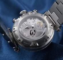 Pasha de Cartier Watch 2113 38mm Chronograph Box & Cert Warranty Expo Back W604