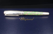 Chopard Sterling 18k Pink Coral Green Enamel Fountain Pen Limited Edition M1674
