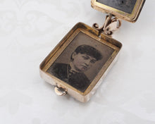 Antique Mourning Locket 10k Rose Gold Intaglio Likely Haunted Fob 1.25" PG1813