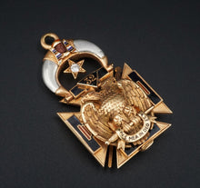 1915 Antique Knights Templar 32nd Degree Masonic Tri-fold 14k Commandery M1773