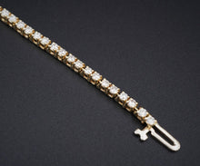 Classic 14k Yellow Gold 2 carat Natural Diamond Tennis Bracelet 7.25" BG719