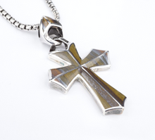 Stephen Webster Rayman Inlay Cross Pendant Necklace Sterling Silver 20" NS2202