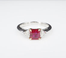 Tiffany Platinum 18k Natural Burma Ruby Diamond Ring Sz 7 GIA 1.6ct Box RG3798