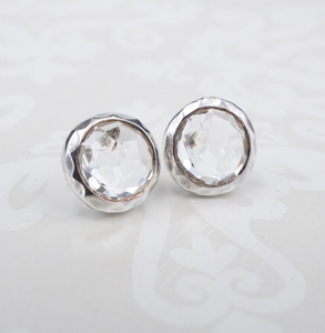 Ippolita Rock Candy Crystal Stud Earrings Sterling Silver 0.42" Quartz ES2580