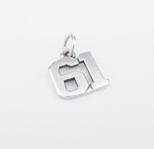 James Avery Ivy League Number 61 Charm Sterling Silver $58 7/16" CHS1996