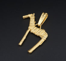 Artisan Charles Supplee Hopi 14k Yellow Gold Twig Horse Pendant PG1713