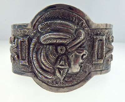 Vintage Mexico City J Vigueras Bracelet 1930s 925 Silver 2.5