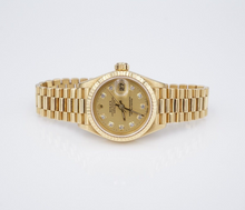 Ladies President Rolex 18k Yellow Gold Diamond Dial 69178 26mm Warranty W1001