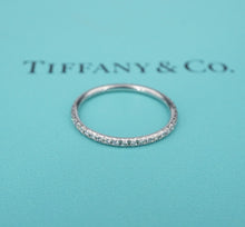 Tiffany & Co Soleste Diamond Eternity Band Ring Platinum Size 5.5 1.5mm RG4065