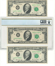 1974 Seq Federal Reserve Note $10 Missing Back Print Error Ch64 PPQ CO626E
