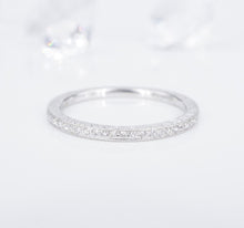 Gabriel & Co. 3/4 Eternity Diamond Band Ring 14k White Gold Sz 7.75 RG4319