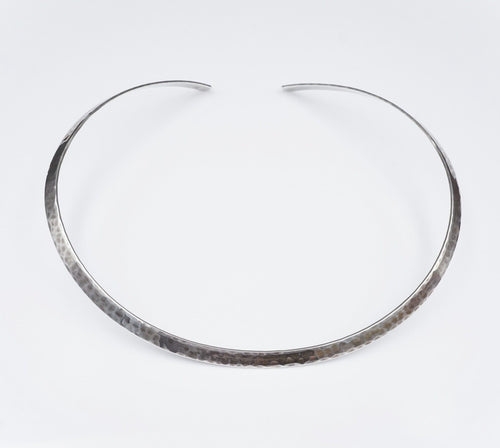 James Avery Sterling Silver Hammered Collar Choker Neck Cuff Retired 15