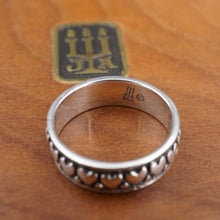 James Avery Eternity Hearts Band Ring Sterling Silver Size 4 Rare Retired RS3371