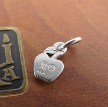 James Avery Tiny Flat Apple Charm Sterling Silver 3/8" Retired HTF CHS2009