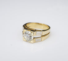 Diamond Engagement Ring 18k Yellow Gold 2.6ct RBC Size 6.5 RG3730