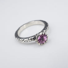 James Avery Cherished Birthstone Ring Pink Sterling Silver Size 5.5 RS3375