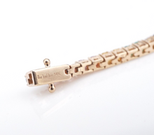 The Last Line 14k Rainbow Gemstone Tennis Bracelet 3ct Rose Gold 6" BG927