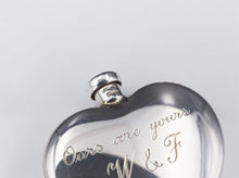Tiffany Heart Perfume Flask with Funnel Sterling Silver Vintage M1758
