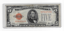 1928-A $5 Five Dollar United States Legal Tender Note Red Seal CN759