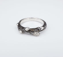 Stephen Dweck Diamond Fortuna Branch Ring Sterling Silver Black Rhodium RS3300