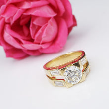 Diamond Engagement Ring 18k Yellow Gold 2.6ct RBC Size 6.5 RG3730