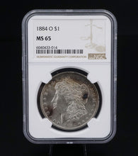 1884-O Morgan $1 Dollar Silver Dollar Coin NGC MS65 New Orleans Spot Toned CN450