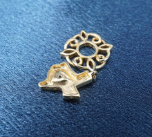 Storywheels State of Texas Dangle with Diamond 14K Gold Wheel Charm CHS1925