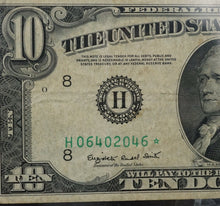 1950 Federal Reserve Note $10 Unique Radar-ish Star Note 06402046 CN304