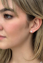 14k Diamond Stud Earrings Marquise Princess Illusion White Gold 1 ctw EG2382