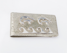 Navajo Sterling Sterling Silver Money Clip Signed E 2" M1884