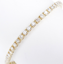 14k Natural Diamond Tennis Bracelet 6 carat Yellow Gold 7.5" Free Shipping BG866