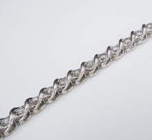 14k White Gold 1.8 carat Natural In-Line Diamond Tennis Bracelet 7.25" BG642