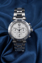 Pasha de Cartier Watch 2113 38mm Chronograph Box & Cert Warranty Expo Back W604