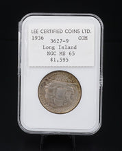1936 Long Island Tercentenary Silver Half Dollar Coin NGC 50c MS65 CN354