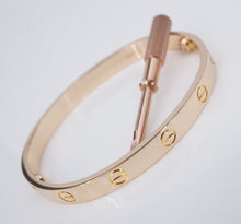 Cartier 18k Pink Rose Gold Love Bracelet Size 17 New Screwdriver BG840