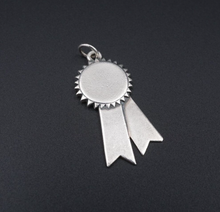 James Avery 1st Place Ribbon Charm Award Engravable Sterling Retired CHS1938