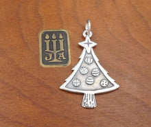 James Avery Christmas Tree Ornaments Charm Pendant Sterling 1" Retired CHS1822