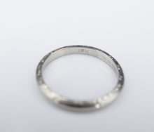 Antique Blue Bonnet 18k White Gold Wedding Band Ring Size 6.5 Slim 2.3 mm RG3483