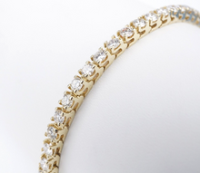 14k Natural Diamond Tennis Bracelet 6 carat Yellow Gold 7.5" Free Shipping BG866