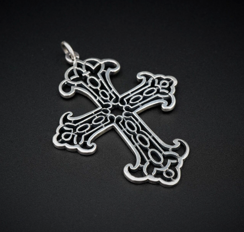 James Avery Hayden Cross Pendant Sterling Silver 2.25