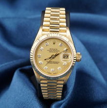 Ladies President Rolex 18k Yellow Gold Diamond Dial 69178 26mm Warranty W1001