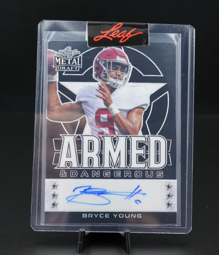 2022 Leaf Metal Draft Bryce Young Rc Auto Panthers #ed 1/10 Armed & Dangerous